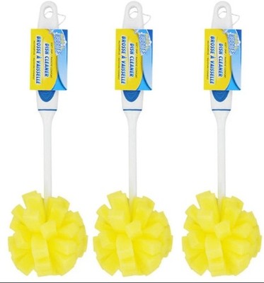 Scrub Buddies Dishwashing Foam Sponges with Handles 3 Pack