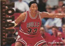 1995-96 Fleer SCOTTIE PIPPEN Total D card #206 Chicago Bulls