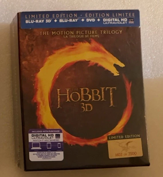 Hobbit The Motion Picture Trilogy Limited Edition(3D+Blu-ray+DVD 15-Disc Set)NEW - Image 4 of 4