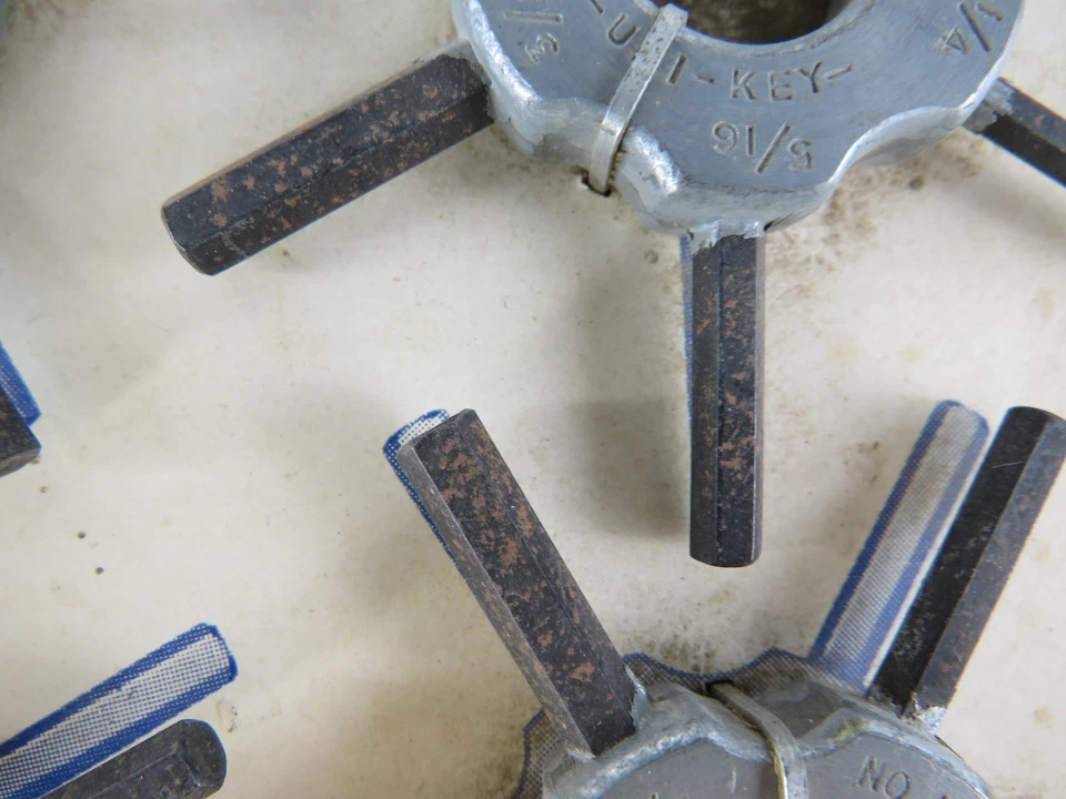 6 Eklind Vintage Hex-Uni-Key Anchor Grip Handy 6-Way Wrench store display sign - Image 4 of 4