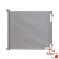 Perma Child Safety 71" Wide x 41" Tall Retractable Baby Gate - 3123 - Gray