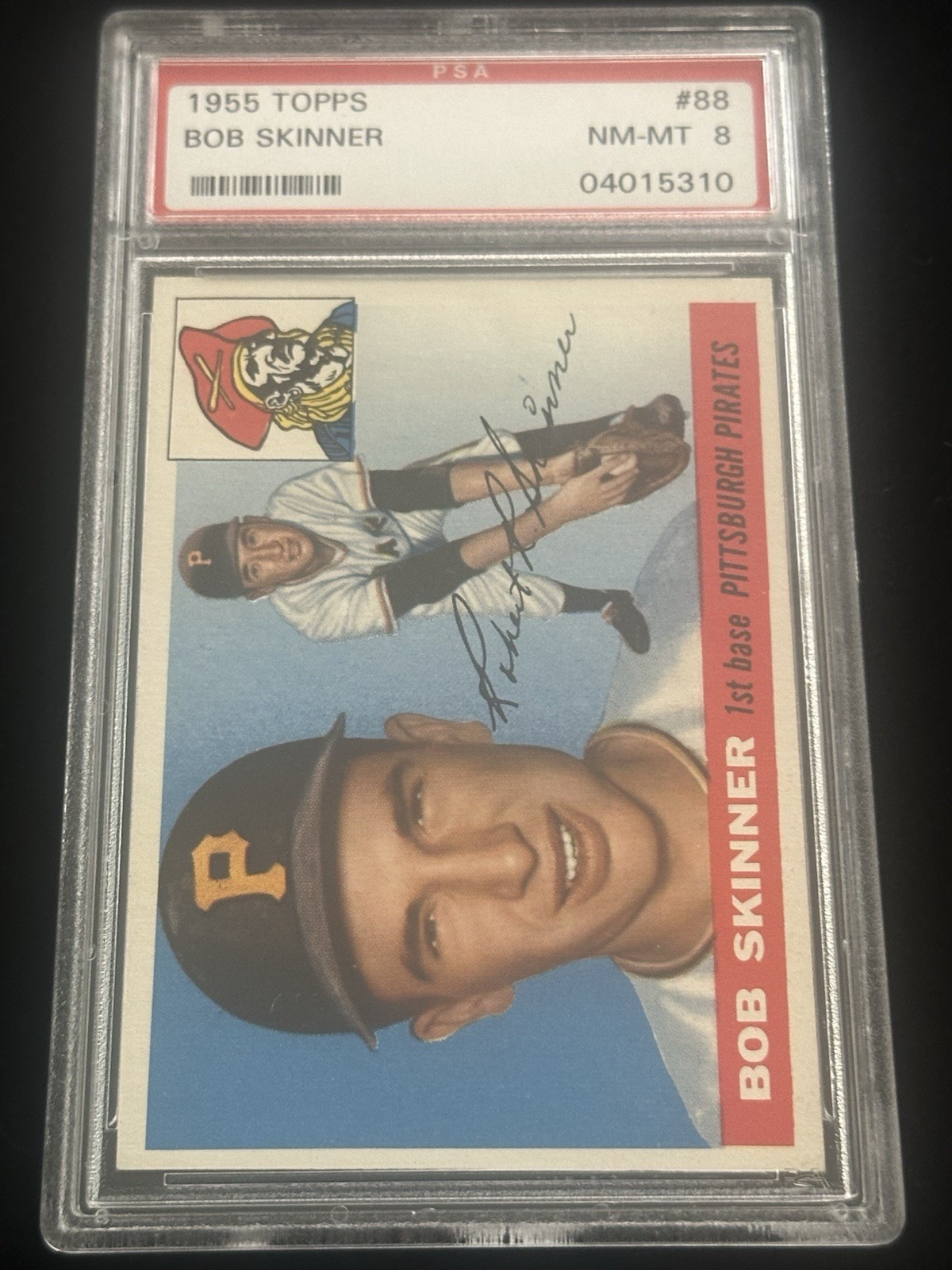 1955 Topps #88 Bob Skinner Psa 8 NM-MT