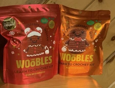 The Woobles Meg and Ted the Gingerbread Man & Woman Crochet Kits Bundle