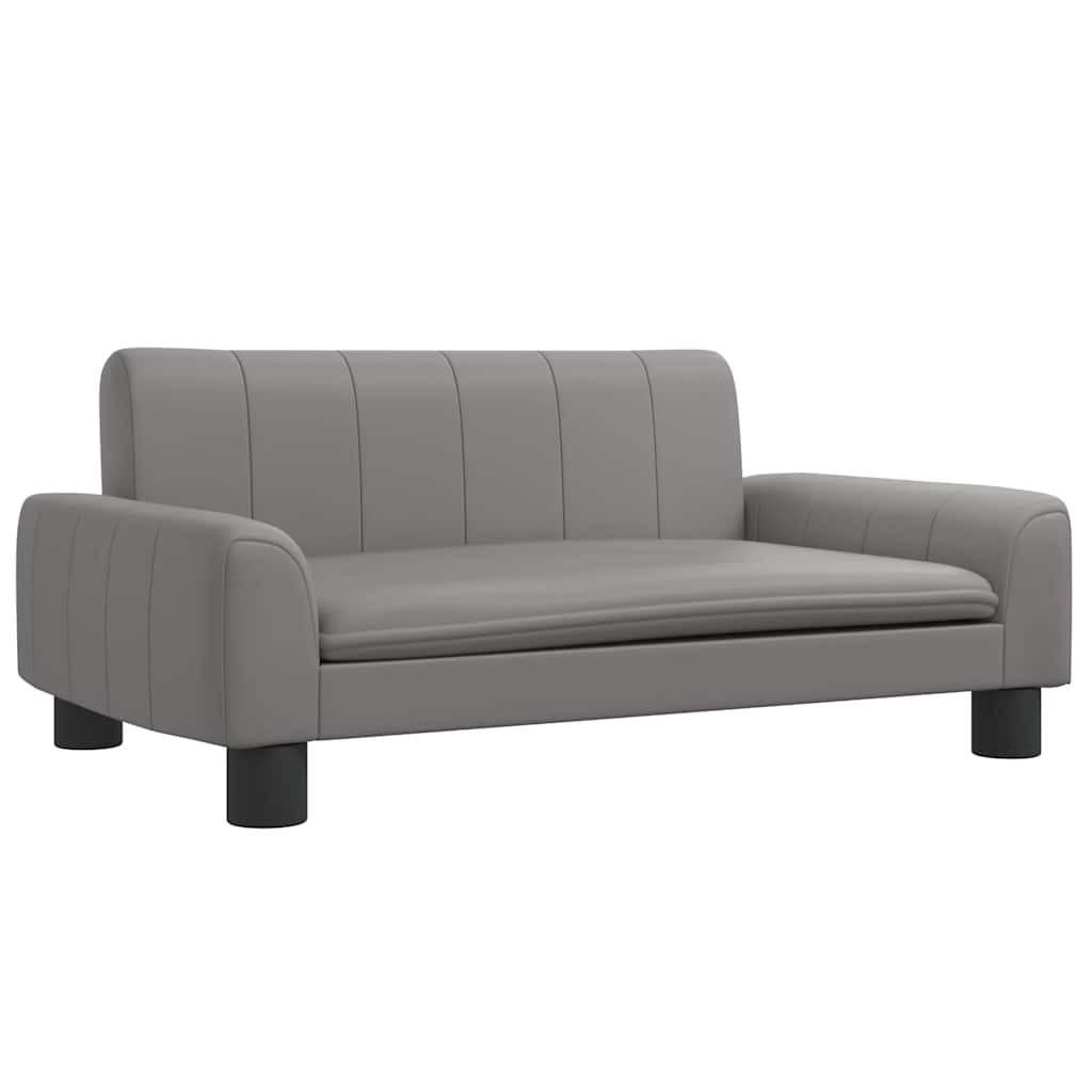 Cuccia Lettino Cani Ecopelle Grigia 70x45x30 cm: Il Massimo del Comfort - 2