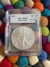 2011 American silver eagle MS70