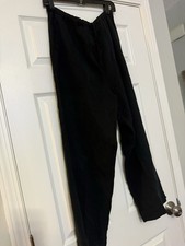 Fresh Produce Pants L Black Straight Leg Lounge Pull On Lagenlook Made USA