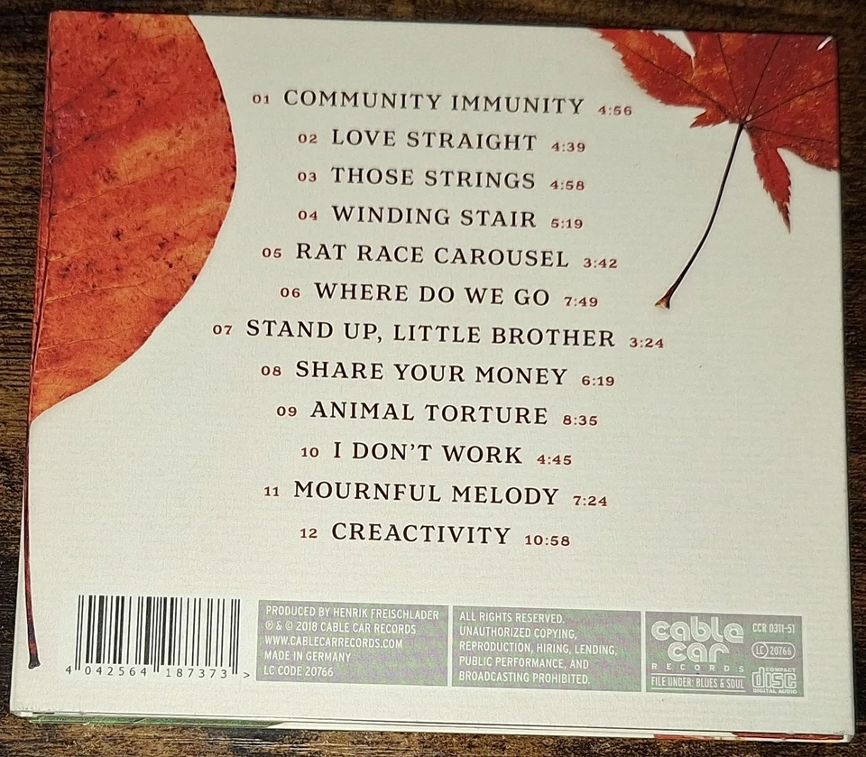 HENRIK FREISCHLADER BAND - HANDS ON THE PUZZLE DigiPak CD - Bild 3 von 3