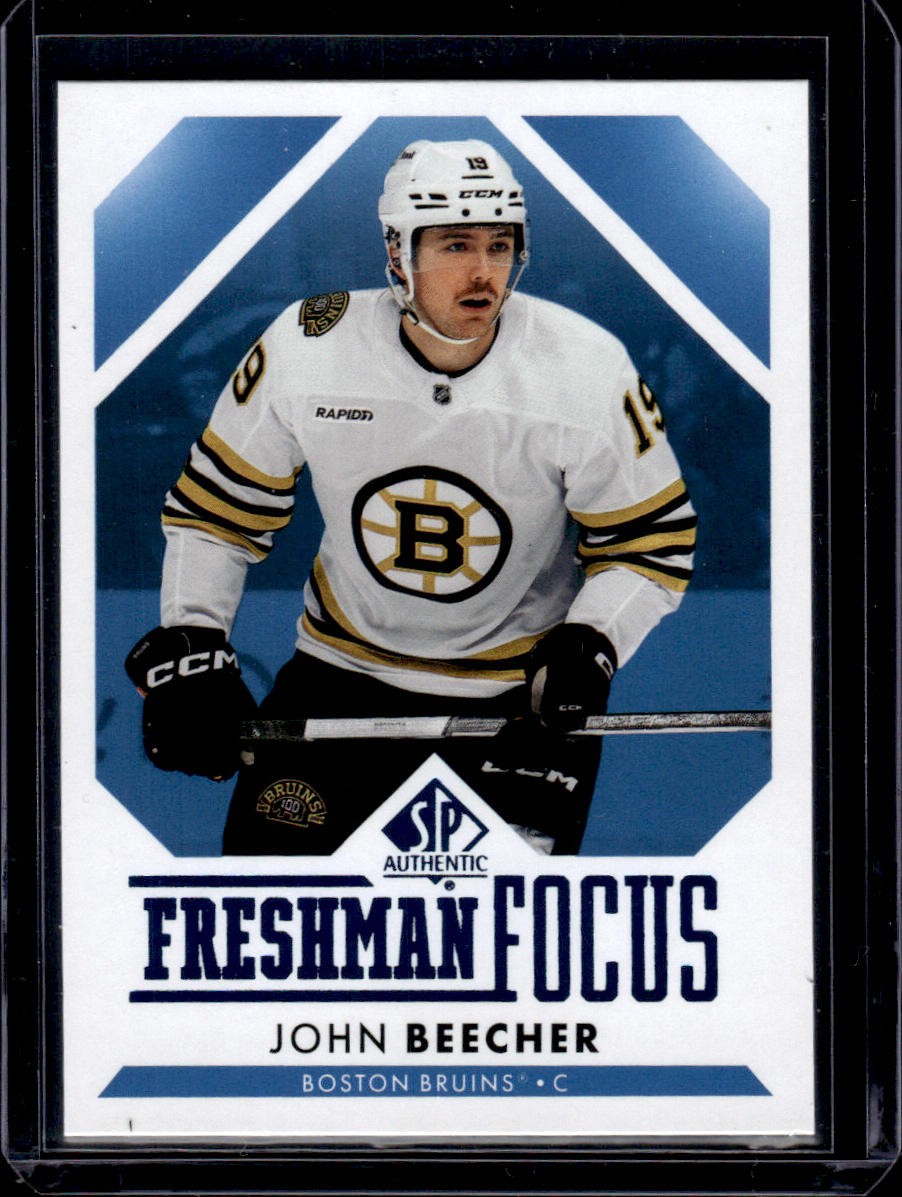 2023-24 SP Authentic #FF-44 John Beecher Freshman Focus Blue