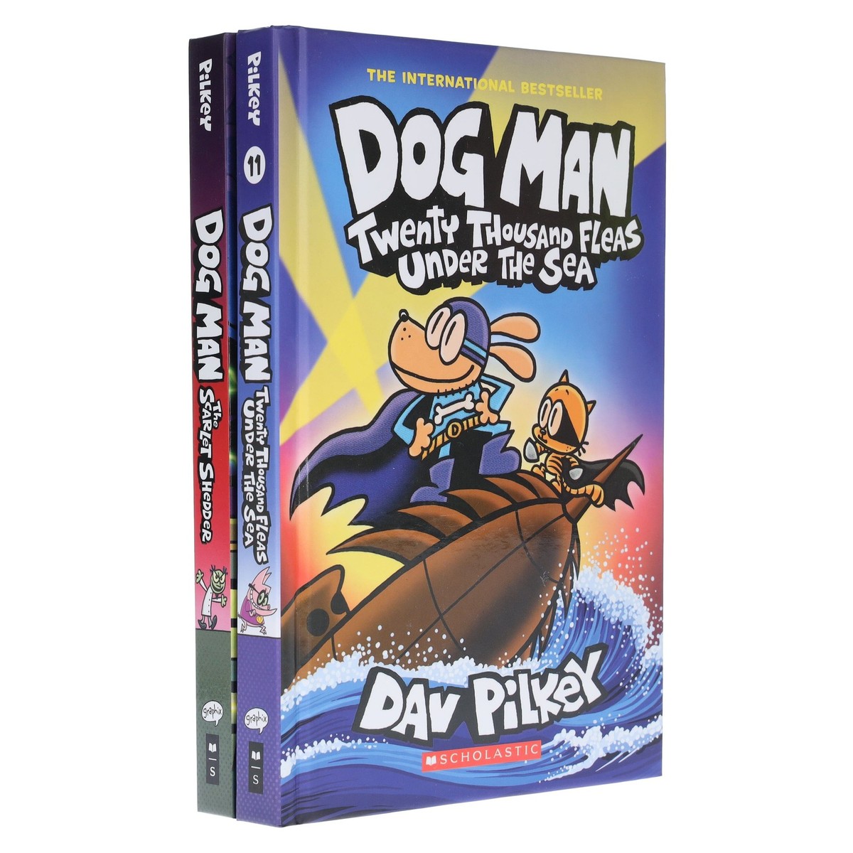 Dog Man Series by Dav Pilkey (Book No. 11 & 12) 2 Books Set
