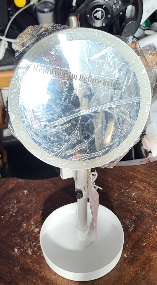 Espejo de maquillaje LED tocador con soporte para teléfono Foto 2 de 4