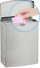 Bobrick Stainless Steel Sanitary Napkin Disposal 1 Gallon Capacity