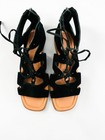Crown Vintage Women’s Black Suede Lace Up Sandals 8.5 — photo 1