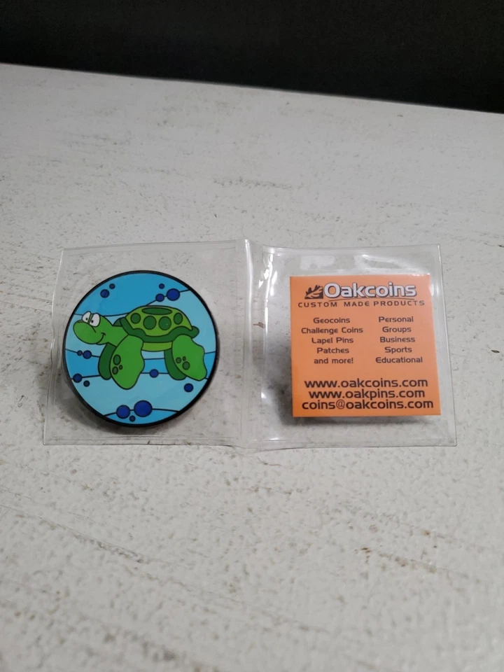 Underwater Adventure Series - Sea Turtle - Trackable - New Unactivated Geocoin - Image 3 of 3