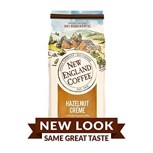 New England Coffee Hazelnut Creme, Medium Roast Ground Coffee, 11 Ounce (1 - Image 2 of 4