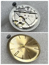 Watch movement USSR POLJOT ( Cal.2609 ) plus Dial.  works and needs service