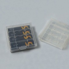 For AA/AAA Batteries Transparent PP Storage Box Battery Case Waterproof Cover