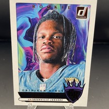 2025 Panini Donruss Travis Hunter Gridiron Kings Rookie Jaguars RC Color Blast