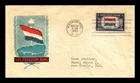 US COVER NETHERLANDS OVERRUN COUNTRIES FDC SCOTT 913 IOOR CACHET CREASED