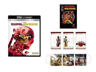 Deadpool&Wolverine 4KUHD+3D + Blu-ray set with mug,3 acrylic cards and A3 poster