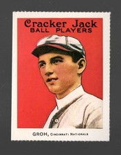 1977 Dover 1915 Cracker Jack E145 Reprint Heinie Groh Cincinnati Reds #159 NM