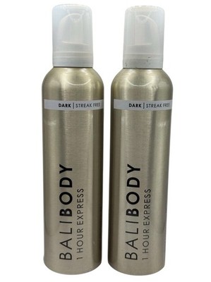 Lot Of (2) BaliBody 1 Hour Express Self Tanning Spray - Dark  7.6 oz each