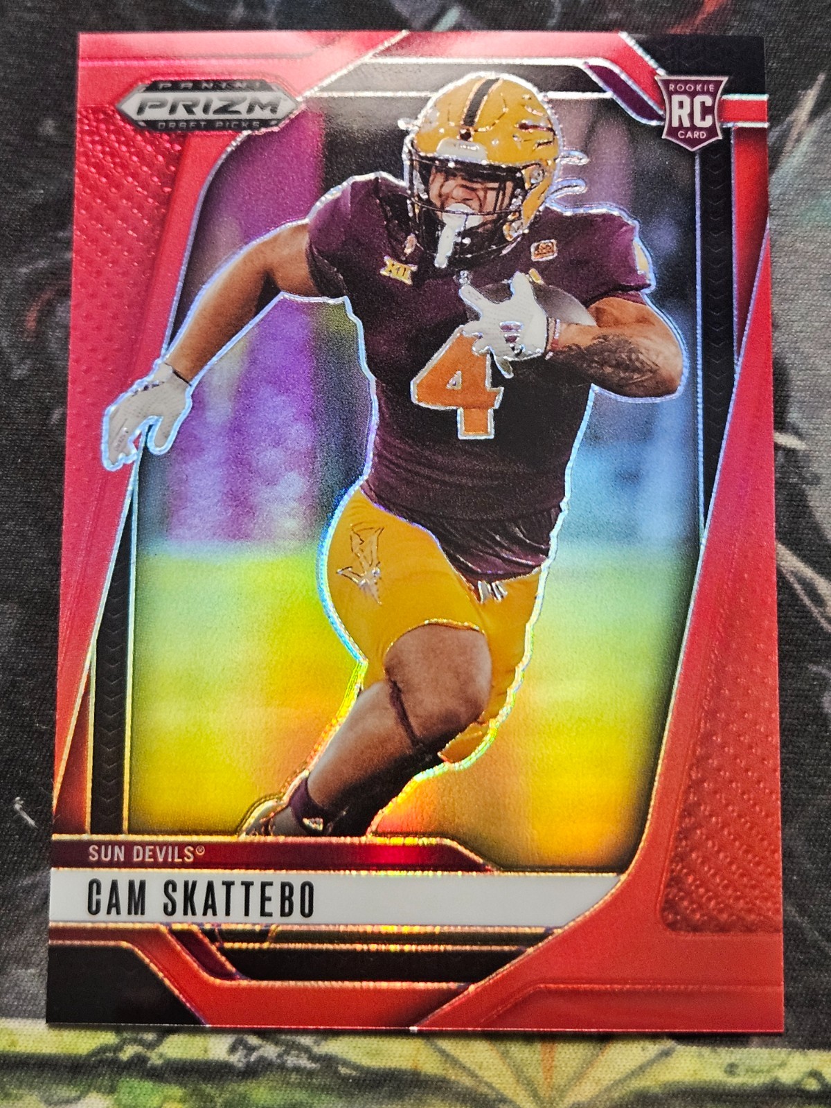 2025 PRIZM DRAFT PICKS #9 CAM SKATTEBO RED /399 RC ASU