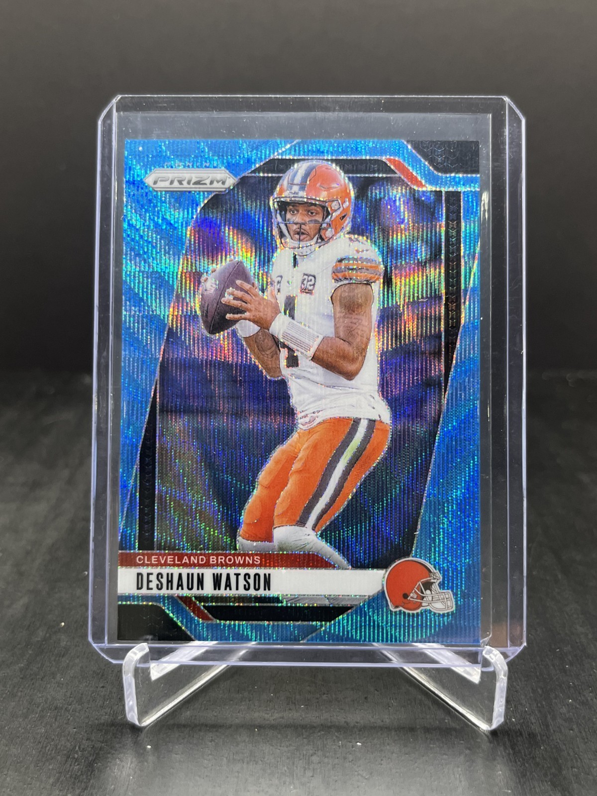 2024 Panini Prizm Football Deshaun Watson Blue Wave 104/230 #64
