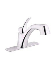 KOHLER Cruce R26373-CP Single Handle Pull Out Kitchen Faucet - Polished Chrome
