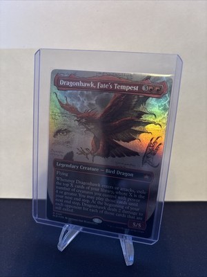 Dragonhawk, Fate's Tempest (Borderless) Bloomburrow Foil