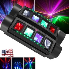 LED RGBW Spider Laser Moving Head light Stage Lighting DMX Party Disco Club Show