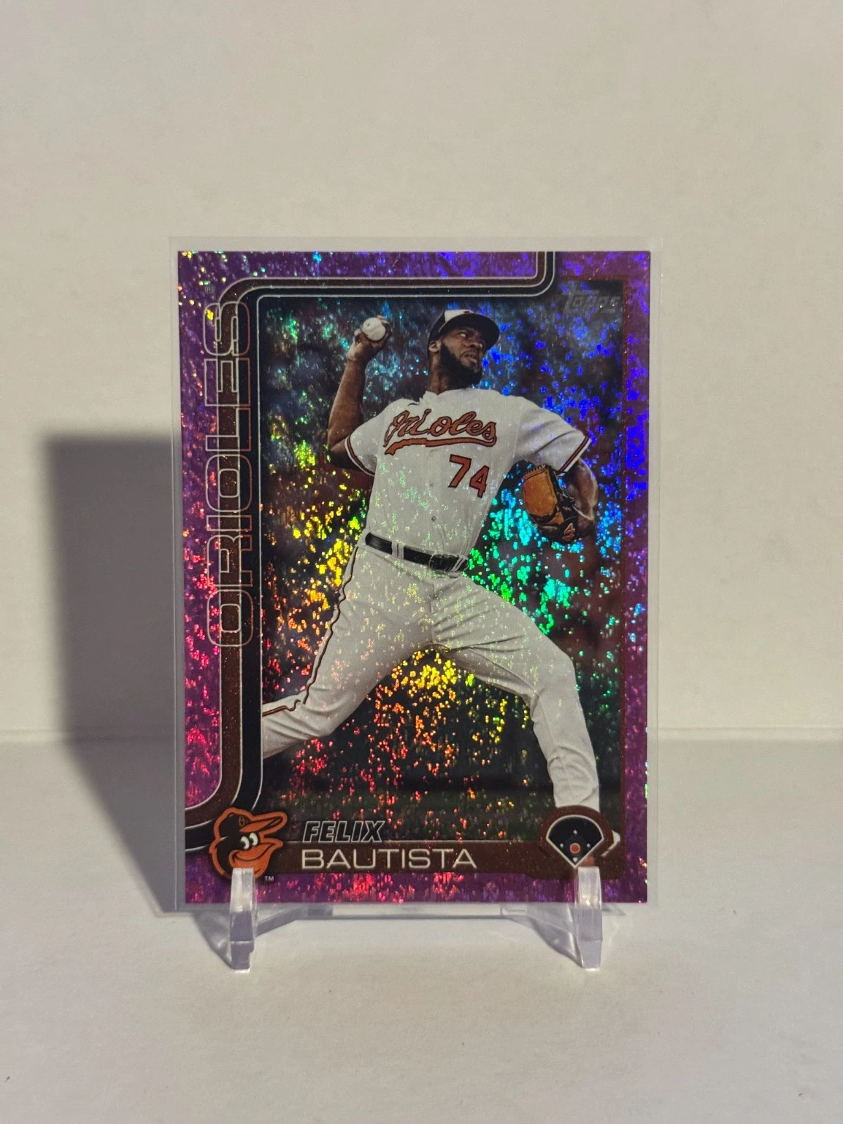 2025 Topps Series 2 Baseball - FELIX BAUTISTA #423 - Pink Holo Foil SSP