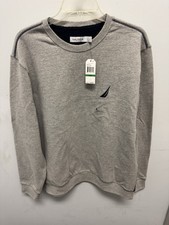 Nautica Men s Gray Crew Sweater Size Large New With Tags
