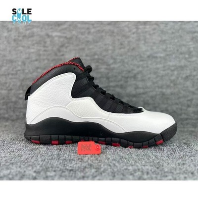 Nike Air Jordan 10 X Retro Chicago Bulls White Black Red Men  display picture 1