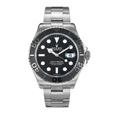 Rolex Yacht-Master Watch 42MM Black Index Hour Markers Dial Titanium