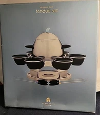 Fondue Set,  Never Used  Melt Chocolate, Cheese Michael Graves Stainless Steel 