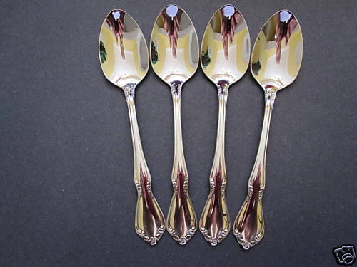 4 CHATEAU SERVING SPOONS 8" ONEIDA NEW 18/8 STAINLESS FREE SHIPPING US ONLY