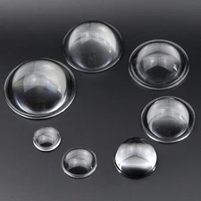 5PCS Plano Convex Condenser Lens Optical Focal Length LED Optics Glass  20 40mm