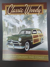 Modern Sheet Metal Sign, Rustic, Vintage-inspired Classic Woody