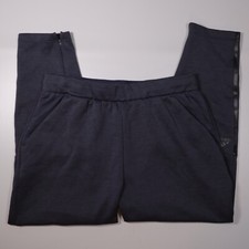 ADIDAS Z.N.E Tapered Jogger Sweatpants Gray Zip Ankle Climalite Mens Large