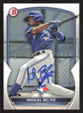 Manuel Beltre Signed 2023 Bowman Paper Prospects #BP-79 Toronto Blue Jays 3