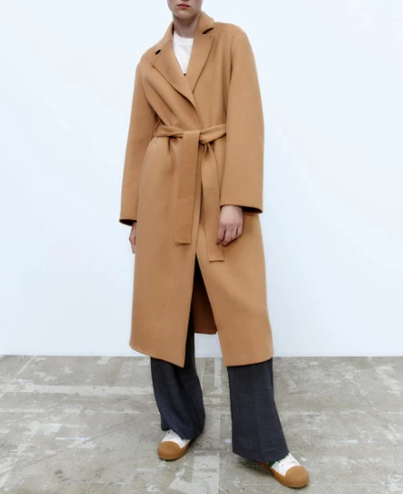 Zara wool hotsell blend coat