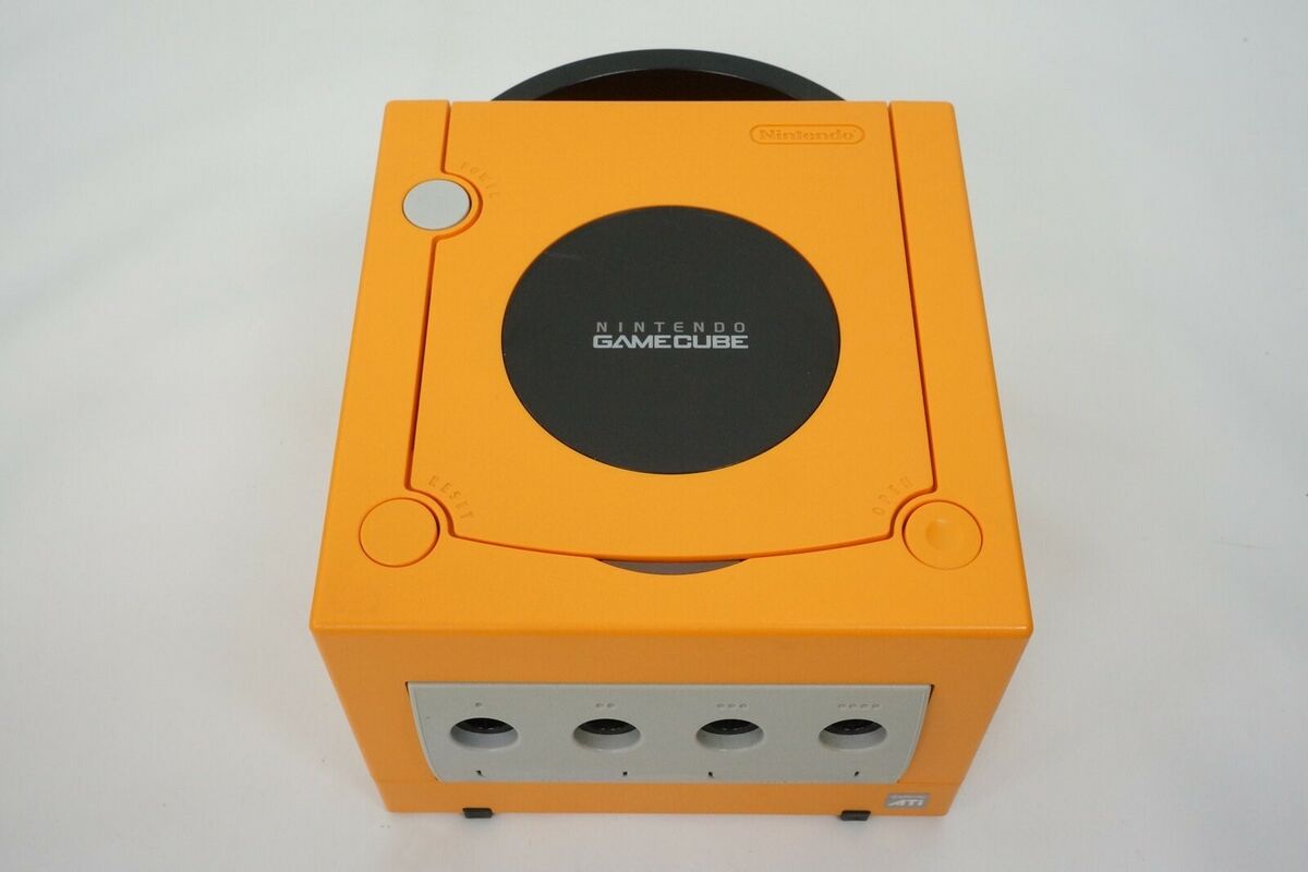 Nintendo Gamecube Orange Console Enjoy DOL-001 JP For Japan Nintendo Gamecube Orange Console Enjoy DOL-001 JP For Japan