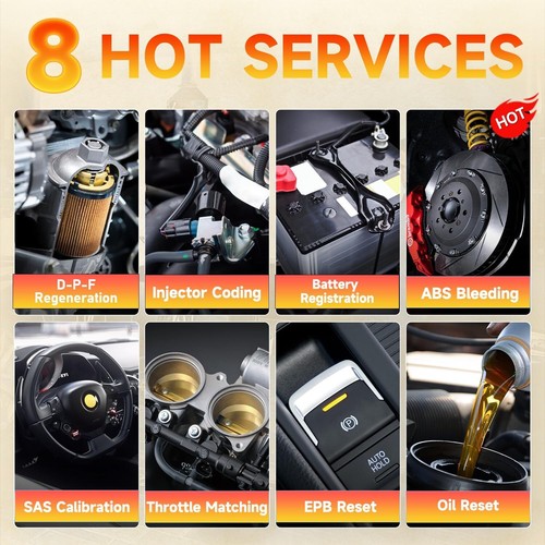 Foxwell NT624 Elite OBD2 Automotive Car Diagnostic Full System Scan Tool SAS SRS - Picture 4 of 8