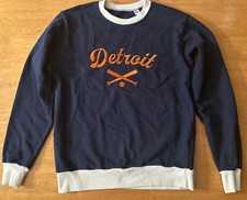 Soft Goods Small Detroit Sweatshirt Made In USA Baseball Michigan MI Sweat Shirt