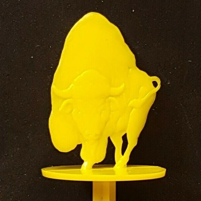 1960 ANIMAL/5 Bison/Buffalo Buried Treasure Plastic Ice Cream Stick