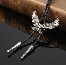 Westernkrawatte Bolo Western Krawatte Kette Kordel Metall Adler Eagle Kordel Tie