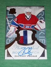 2015-16 THE CUP Zachary Fucale AUTO  3CLR SICK Patch 173/249 WASHINGTON RC