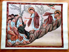 MA-Kunstblatt Evangelist Ottos III. (um 1000) Gebet in Gethsemane 69x101 cm