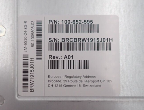 EMC Brocade DS-6510B 48x 16Gb SFP+ FC SAN Switch EM-6510-24-8G-R (36-Active)+Lic - 第 4/5 張圖片