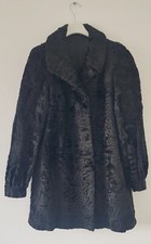 PELLICCIA DI PERSIANO ASTRAKAN NERO, Donna, Vintage 70/80, Alta qualità, Usata.